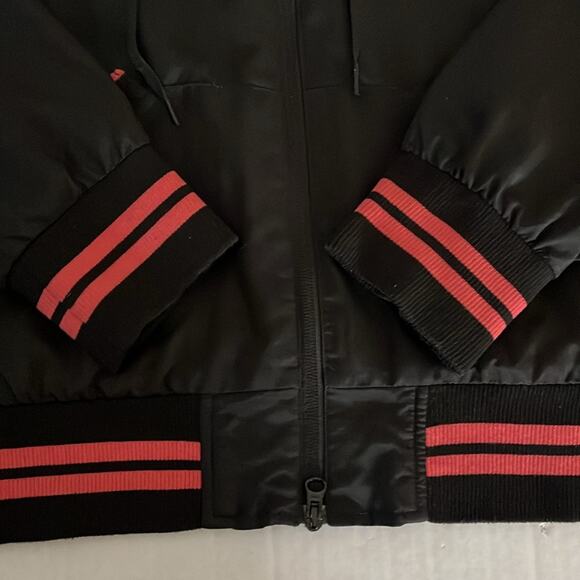 Harley Davidson Windbreaker Womens Size 2X Black Full Zip Pockets Hood Biker - Picture 9 of 16